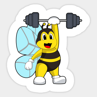 Bee Bodybuilding Barbell Sticker